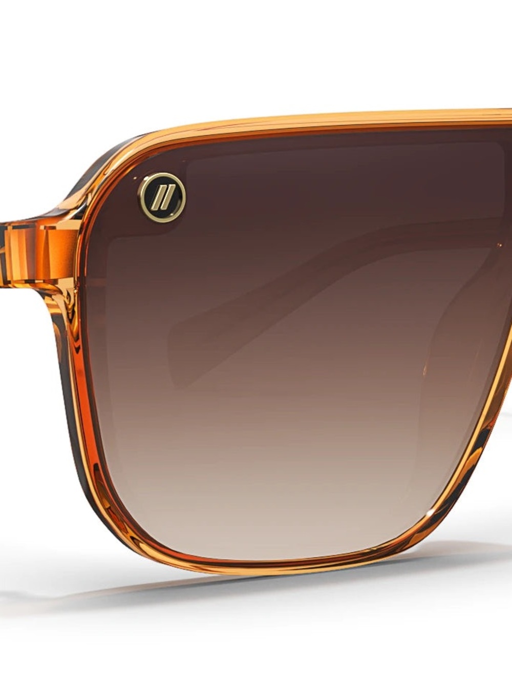 NWOT Blenders Meister X2 Unisex Orange Mirrored Shield Sunglasses